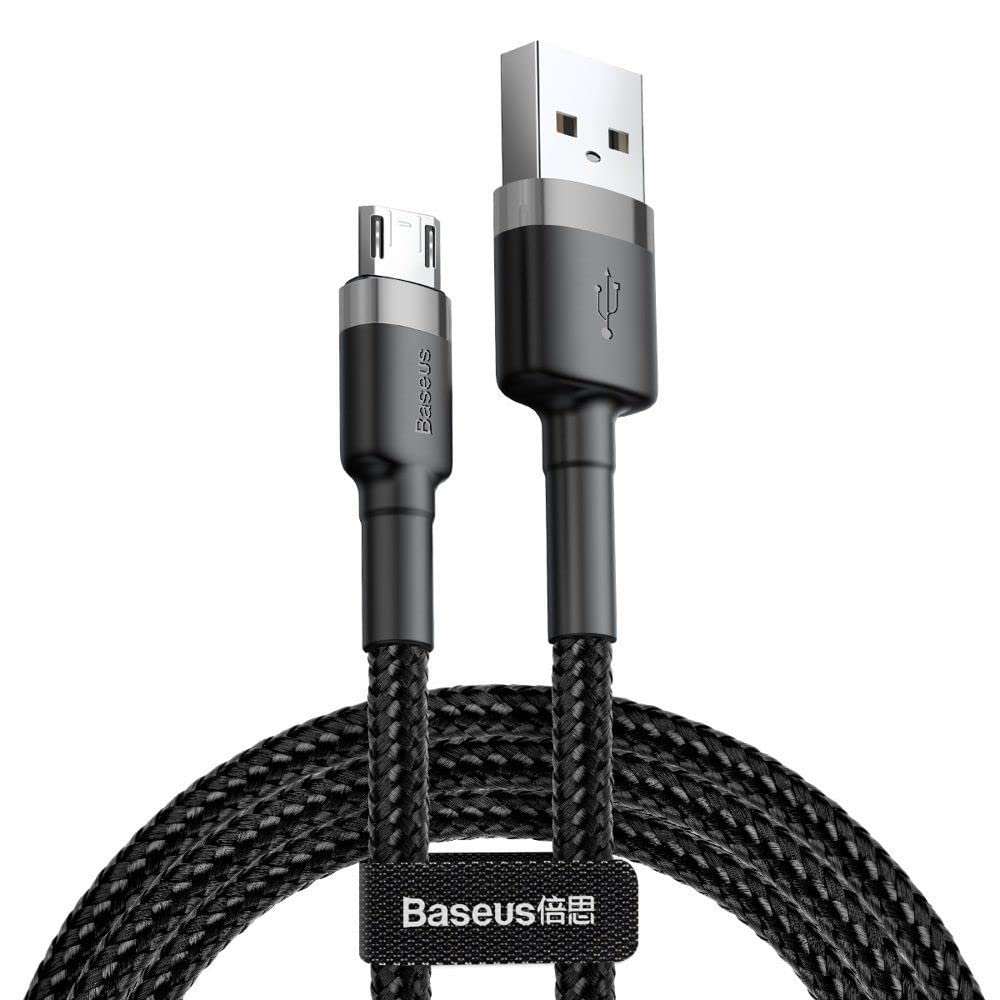 61+m3j6P+gL Baseus 3Meter Cafule Cable Micro Black CAMKLF-HG1 - Image 1