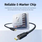 Baseus Soft & Resilient Foamed Silicone USB-C to USB-C Data Cable 100W 1m Blue & White - Image 3