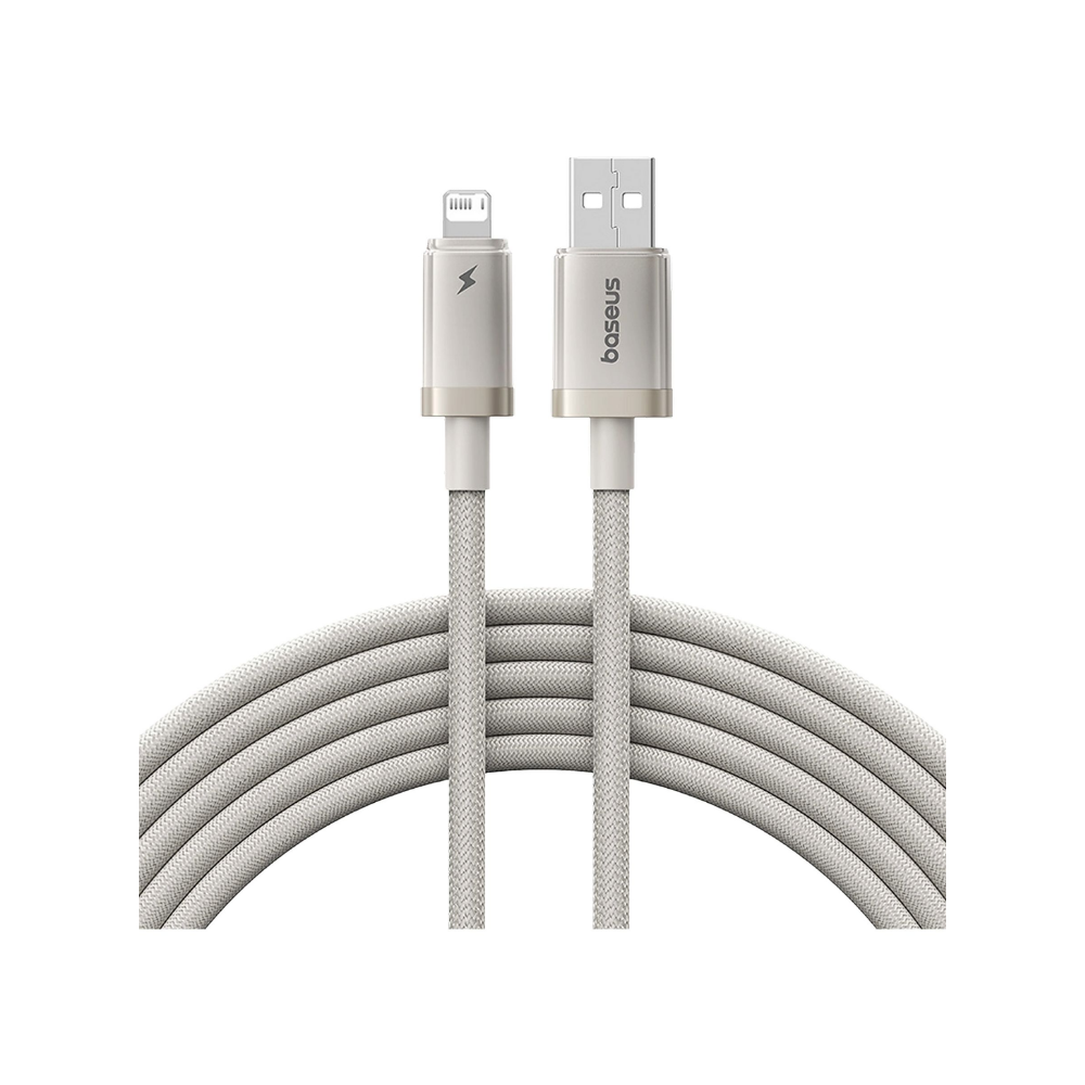 28 Baseus Titanium Alloy Fast Charging Cable USB-A to Lightning 2.4A – 1m / 2m - الصورة 1
