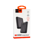 Wuw 2.1A Powerbank 5000 MAH With Type-C/Lightning Cable Y164 (One Year Warranty) - Image 2