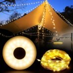 ⁦CAMPING Solar Camping Lantern with Dual Light Source and Light String⁩ - الصورة ⁦2⁩