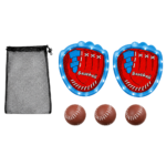 Toss & Catch Games Set With 2 Paddle & 3 Stick Balls