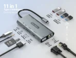 ⁦Go-Des 11-IN-1 Type-C Intelligent Docking Station GD-6907⁩ - الصورة ⁦3⁩