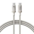Baseus Titanium Alloy Fast Charging Cable USB-C To USB-C 100W 1Meter (One Year Warranty) - Image 7