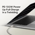 Baseus Titanium Alloy Fast Charging Cable USB-C To USB-C 100W 1Meter (One Year Warranty) - Image 10