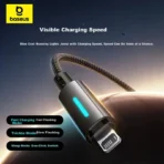 Baseus Lit Swift & Sleek Fast Charging Cable Usb-A To Lightning 2.4A  (One Year Warranty) - Image 5