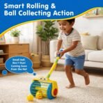⁦Vacuum Ball Catching Game Set With Pop-Up Launcher and Collection Roller⁩ - الصورة ⁦5⁩