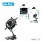 Go-Des GD-HD332 Folding Metal Desktop Stand with Glow Rudder Wheel - Image 3