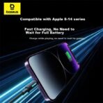 Baseus Lit Swift & Sleek Fast Charging Cable Usb-A To Lightning 2.4A  (One Year Warranty) - Image 4