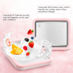 ⁦DIY Instant Ice Cream Maker – SUS304 Stainless Steel, White/Pink/Green⁩ - الصورة ⁦3⁩