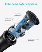⁦Anker PowerDrive 30W Dual-Port Car Charger (USB-C PD + USB-A) A2741H11 Black⁩ - الصورة ⁦6⁩