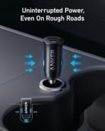 ⁦Anker PowerDrive 30W Dual-Port Car Charger (USB-C PD + USB-A) A2741H11 Black⁩ - الصورة ⁦7⁩