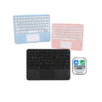 Bluetooth Colourful Arabic and English Keyboard With Touchpad