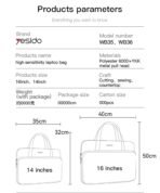 ⁦Yesido Laptop Bag Double Protection 14INCH WB35⁩ - الصورة ⁦5⁩