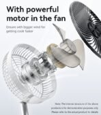 ⁦Yesido Premium Folding Fan 90 Degree Rotation YF11 (One Year Warranty)⁩ - الصورة ⁦3⁩