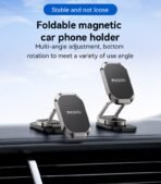 ⁦Yesido Magnet Holder 360 Rotation Foldable Phone Holder C222⁩ - الصورة ⁦2⁩