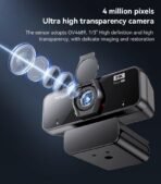 ⁦Yesido Usb Webcam 2K HD Resolution KM14 (One Month Warranty)⁩ - الصورة ⁦4⁩