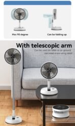 ⁦Yesido Premium Folding Fan 90 Degree Rotation YF11 (One Year Warranty)⁩ - الصورة ⁦4⁩