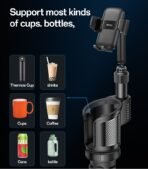 Yesido 2IN1 Car Cup Stand With Mobile Holder C273 - Image 6