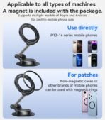 ⁦Yesido Strong Magnet Holder 360 Rotation C218⁩ - الصورة ⁦4⁩