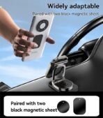 ⁦Yesido Magnet Holder 360 Rotation Foldable Phone Holder C222⁩ - الصورة ⁦4⁩