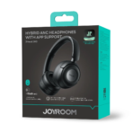 JOYROOM JHead Series JR-JH3 Hybrid ANC Wireless Over-Ear Headphones With App Support, Black - Image 2