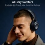 JOYROOM JHead Series JR-JH3 Hybrid ANC Wireless Over-Ear Headphones With App Support, Black - Image 3