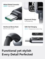 Joyroom Auto Power-Off Fast Charging Data Cable Usb-A To Type-C Black S-A55 (One Year Warranty) - Image 4