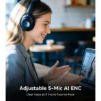 JOYROOM JHead Series JR-JH3 Hybrid ANC Wireless Over-Ear Headphones With App Support, Black - Image 5
