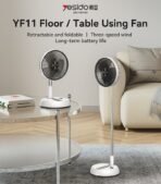 ⁦Yesido Premium Folding Fan 90 Degree Rotation YF11 (One Year Warranty)⁩ - الصورة ⁦2⁩