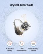 ⁦Baseus Open Ear Clip Bass BC1 True Wireless Earbuds (One Year Warranty)⁩ - الصورة ⁦7⁩