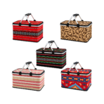 Picnic Hand Carry Basket For Storage Dual Aluminium Grab Handles