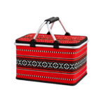 ⁦Picnic Hand Carry Basket For Storage Dual Aluminium Grab Handles⁩ - الصورة ⁦3⁩