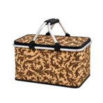 ⁦Picnic Hand Carry Basket For Storage Dual Aluminium Grab Handles⁩ - الصورة ⁦2⁩