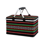 ⁦Picnic Hand Carry Basket For Storage Dual Aluminium Grab Handles⁩ - الصورة ⁦6⁩