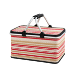 ⁦Picnic Hand Carry Basket For Storage Dual Aluminium Grab Handles⁩ - الصورة ⁦5⁩