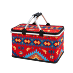 ⁦Picnic Hand Carry Basket For Storage Dual Aluminium Grab Handles⁩ - الصورة ⁦4⁩