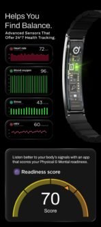 ⁦Smart Bracelet For Health Tracking With Staineless Bracelet (One Month Warranty)⁩ - الصورة ⁦5⁩