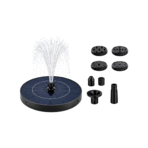 Solar-Powered Floating Fountain Pump With 6 Nozzles - Portable, Automatic Water Sprinkler For Garden (3 Days Warranty)