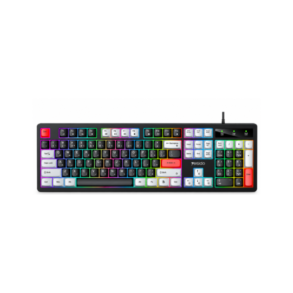 Yesido Wired Backlit Keyboard With RGB Light KB44 (One Year Warranty)