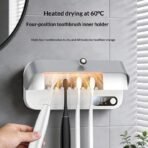 Yesido UV Toothbrush Dryer Holder UVC+AIR HEAT Drying MG32 (One Year Warranty) - Image 4