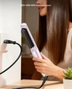 Yesido Straightener Brush 15 Second Fast Heating 2IN1 Straight & Curls 200Millions Ions MG33 (One Year Warranty) - Image 12