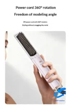 Yesido Straightener Brush 15 Second Fast Heating 2IN1 Straight & Curls 200Millions Ions MG33 (One Year Warranty) - Image 13