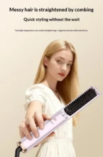 Yesido Straightener Brush 15 Second Fast Heating 2IN1 Straight & Curls 200Millions Ions MG33 (One Year Warranty) - Image 14